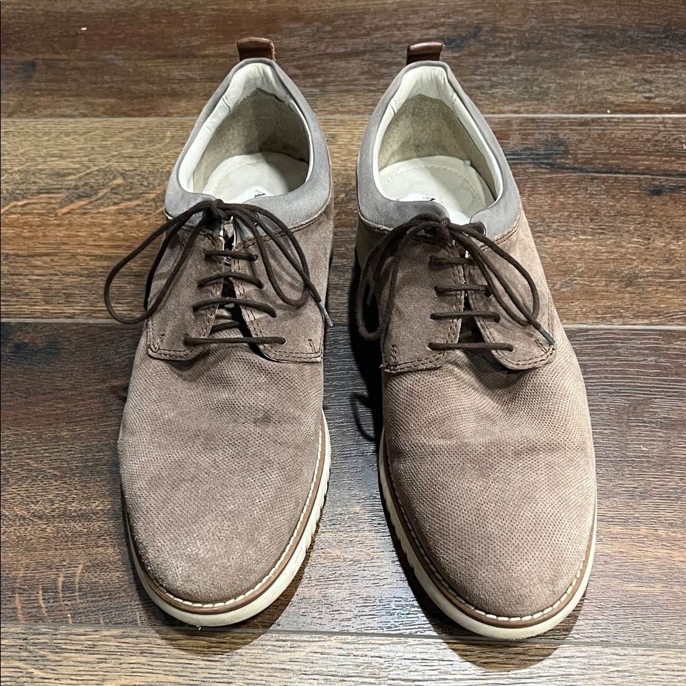Alfani Taupe Lace-Up Oxfords